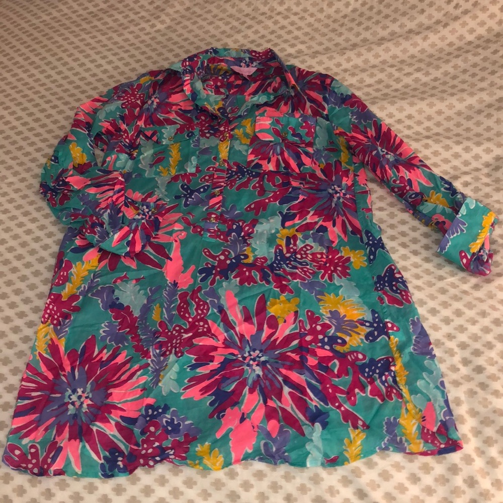 lily pulitzer natalie cover up tunic dress
